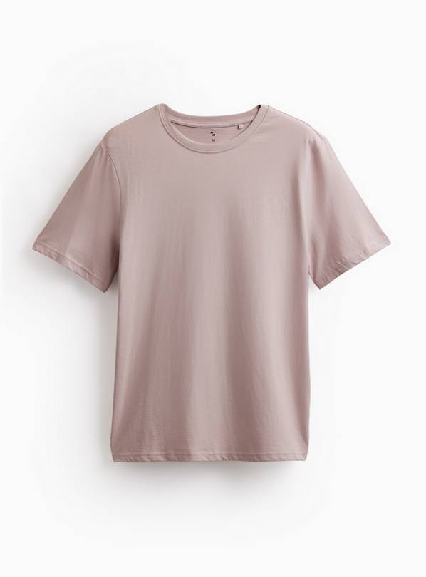 Light Pink Pure Cotton Regular Fit T-Shirt XXL
